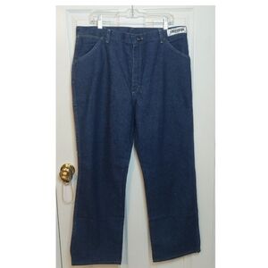 Bulwark Flame Resistant Straight Leg Mid Rise Jeans Durable Industrial Sz 38x30
